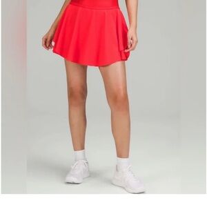 Lululemon Court Rival High-Rise Skirt *Long in Carnation Red